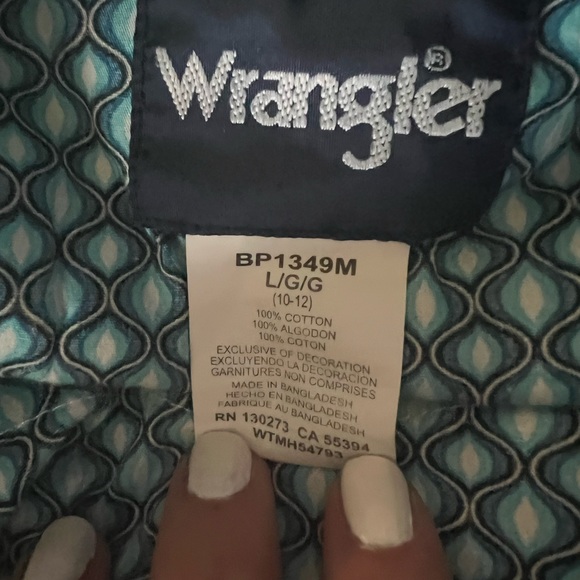 Wrangler Boys Large Snap Front Shirt - Picture 2 of 6